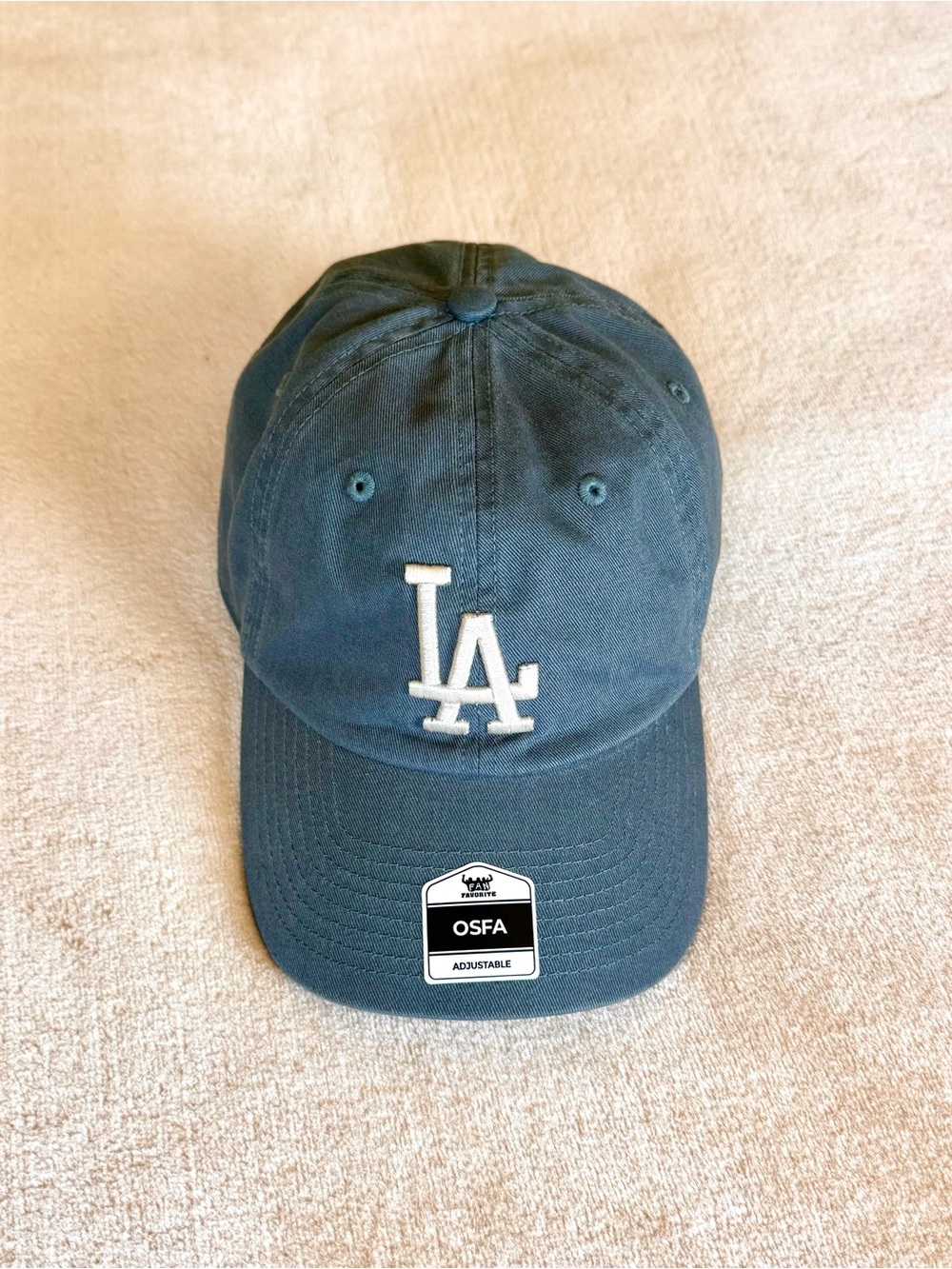Slate Gray LA Dodgers Baseball Hat